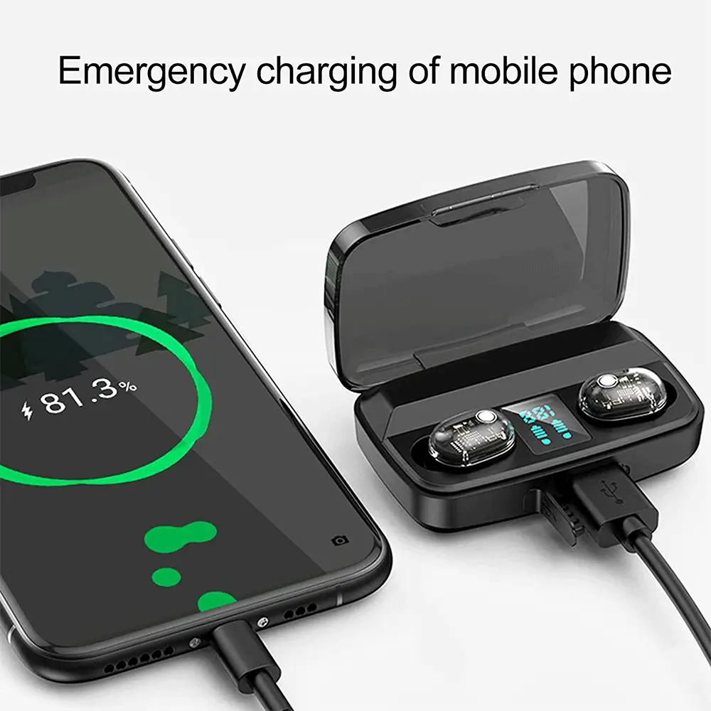 A 10S Wireless Earbuds Charging through Phone 1 - MaalGaari.Shop