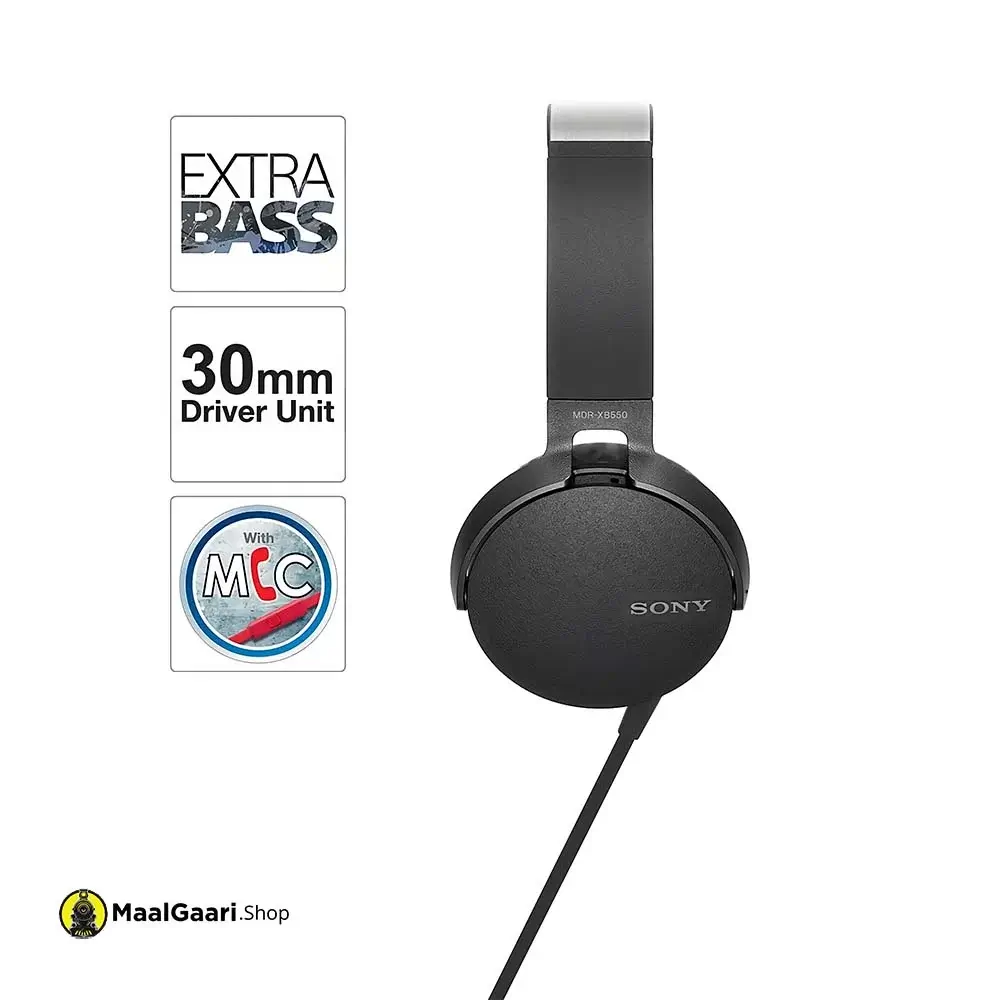 Extra Bass Sony Mdr Xb550Ap Wired Extra Bass On Ear Headphones - Maalgaari.shop