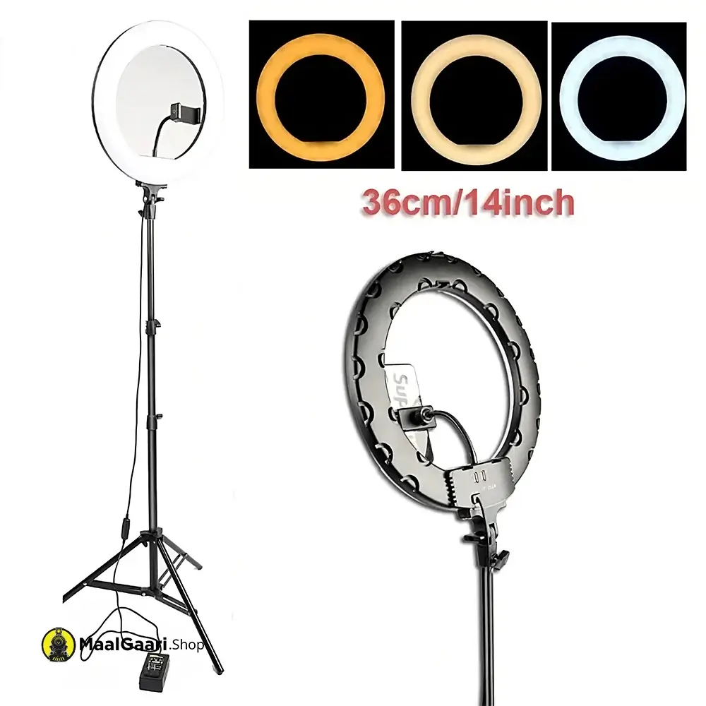 Professional Look M36 Selfie Ring Light Protable Led Multi Lamp 14Inch 36Cm - Maalgaari.shop