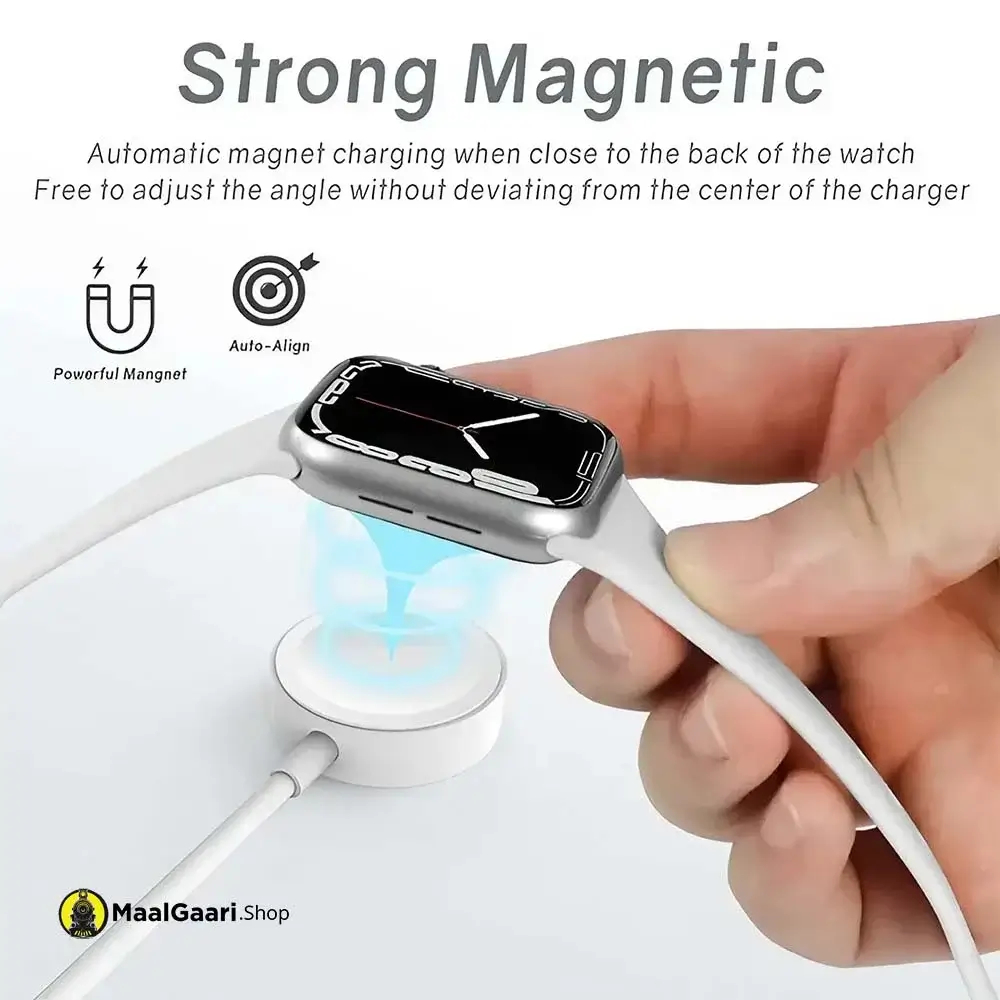 Apple Watch Type C Charger Stronge Magnet - MaalGaari.Shop