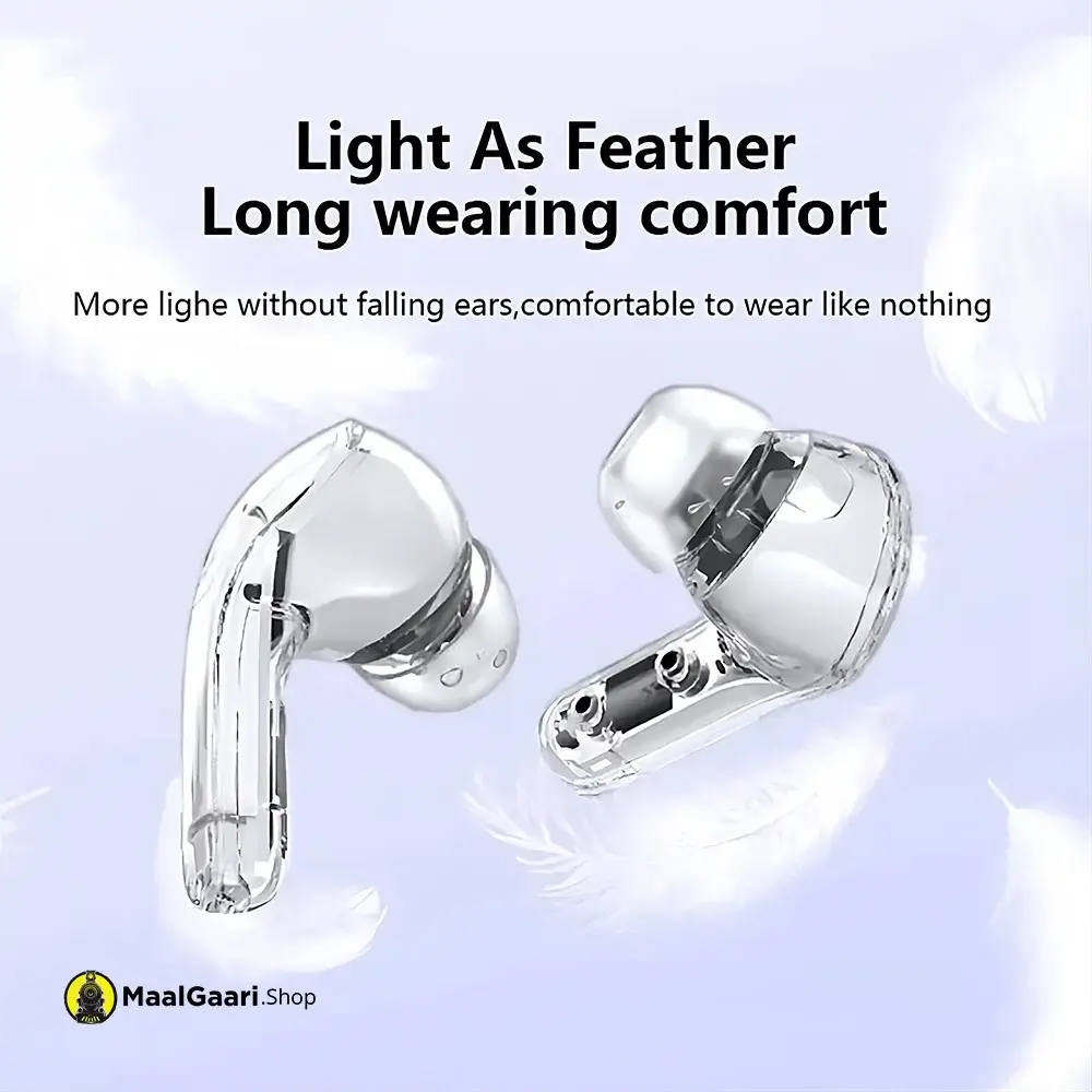 Comfortable Air 39 Earbuds with transparent Design - MaalGaari.Shop