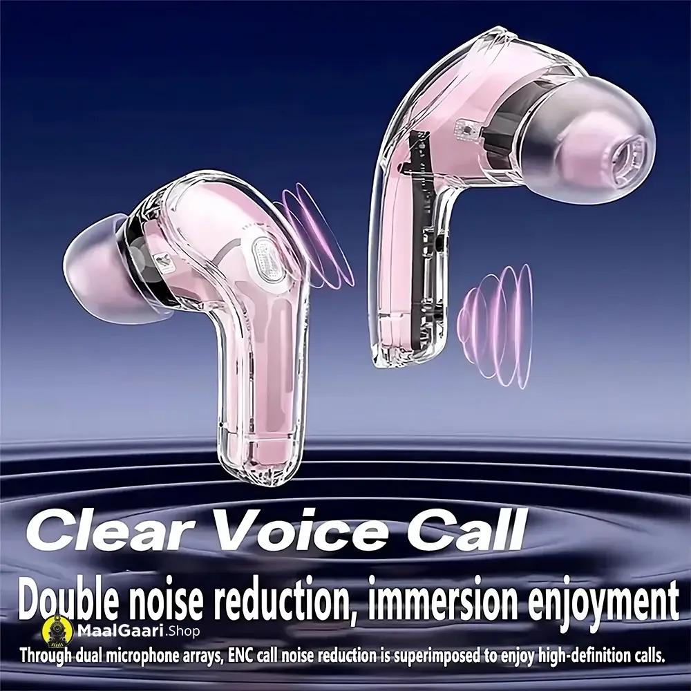 Noise Reduction Air 39 Earbuds with transparent Design - MaalGaari.Shop