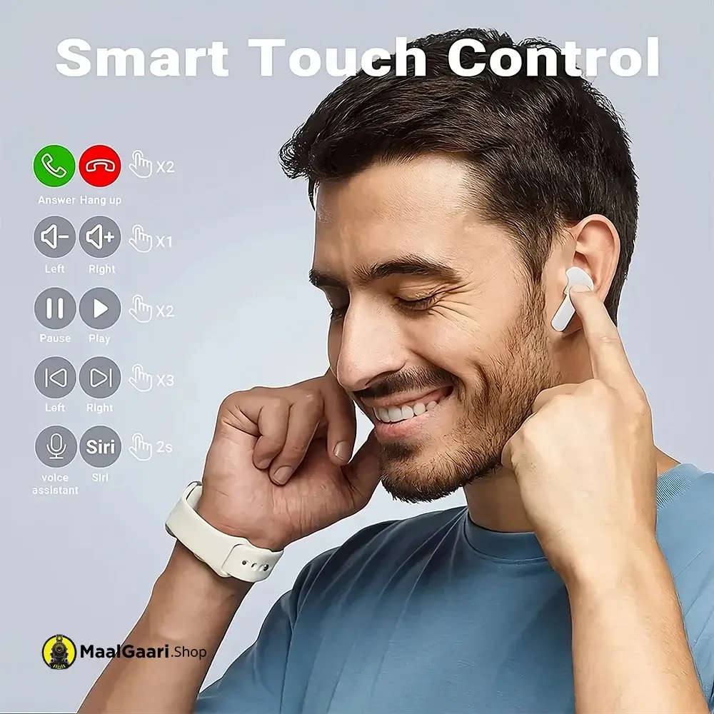 Touch Control Air 39 Earbuds with transparent Design - MaalGaari.Shop