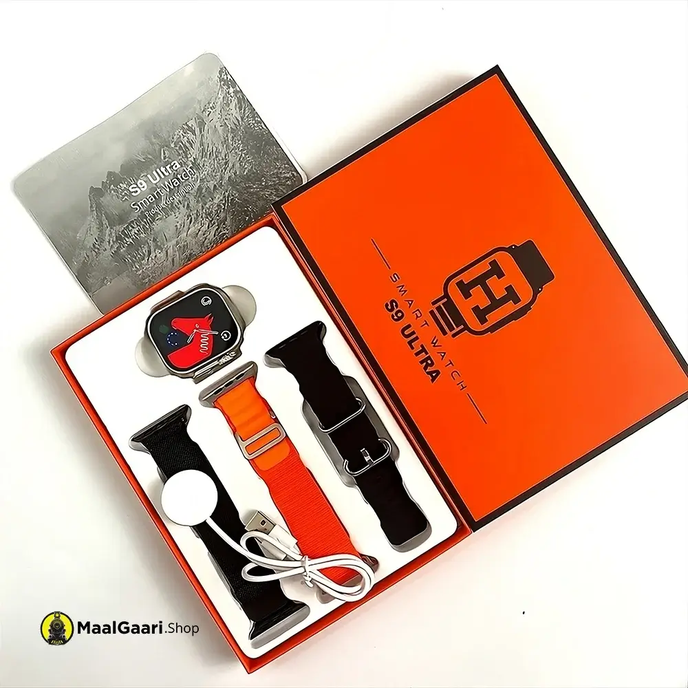 Whats Inside Box S9 Ultra Smart Watch - Maalgaari.shop