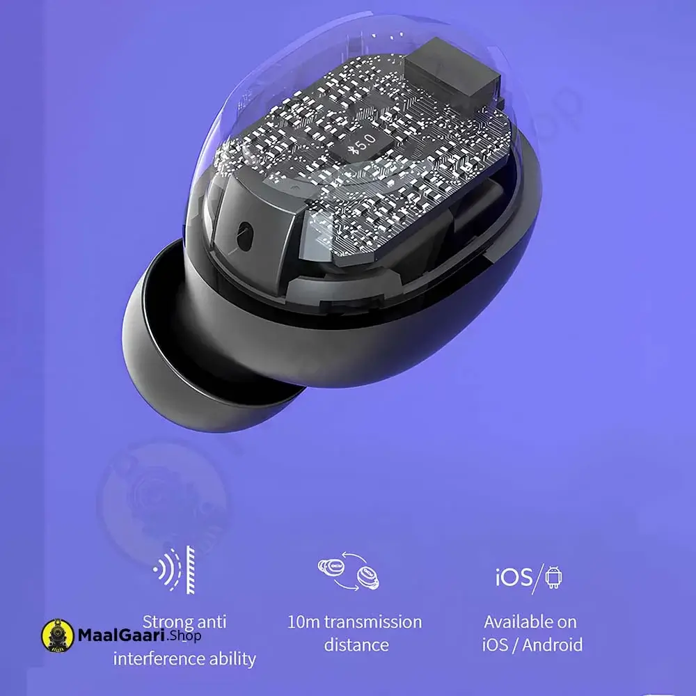 Latest Chip Qcy T4s Original Earbuds, Qcy T4s 100% Original Earbuds, Water Proof, Bass Boosted Sound, Wireless Earbuds Bluetooth 5.0 - MaalGaari.Shop
