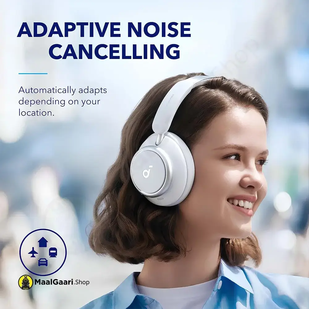 Adaptive Noise Cancelling Anker A3040 Q45 Headphones - MaalGaari.Shop