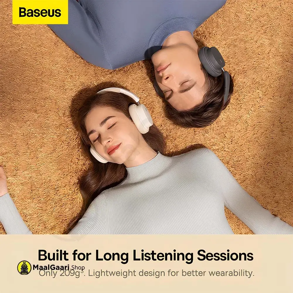 Build For Long Listening Baseus Bowie D05 Wireless Headphone - MaalGaari.Shop