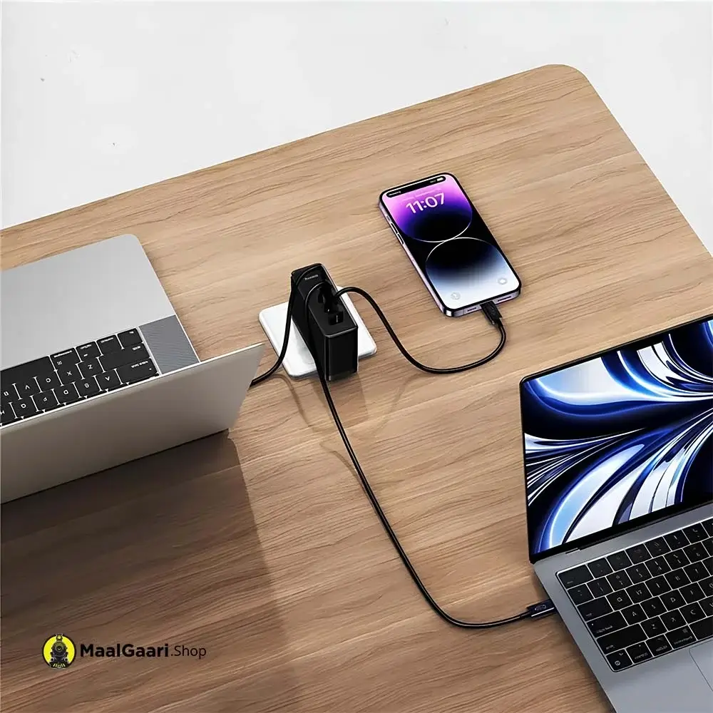 Can Charge 3 At A Time Baseus 160W Gan 5 Pro Fast Quick Fast Charger - Maalgaari.shop