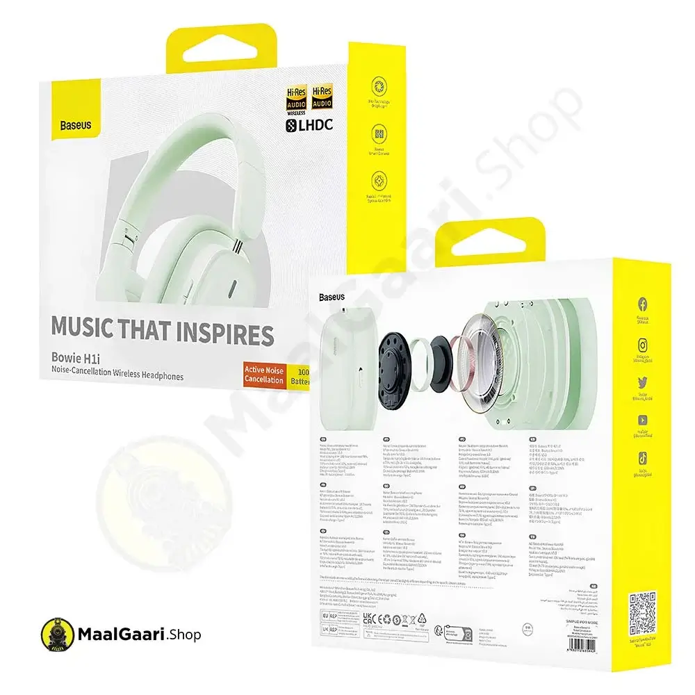 High Quality Packing Baseus Bowie H1i Wireless Headphone - MaalGaari.Shop