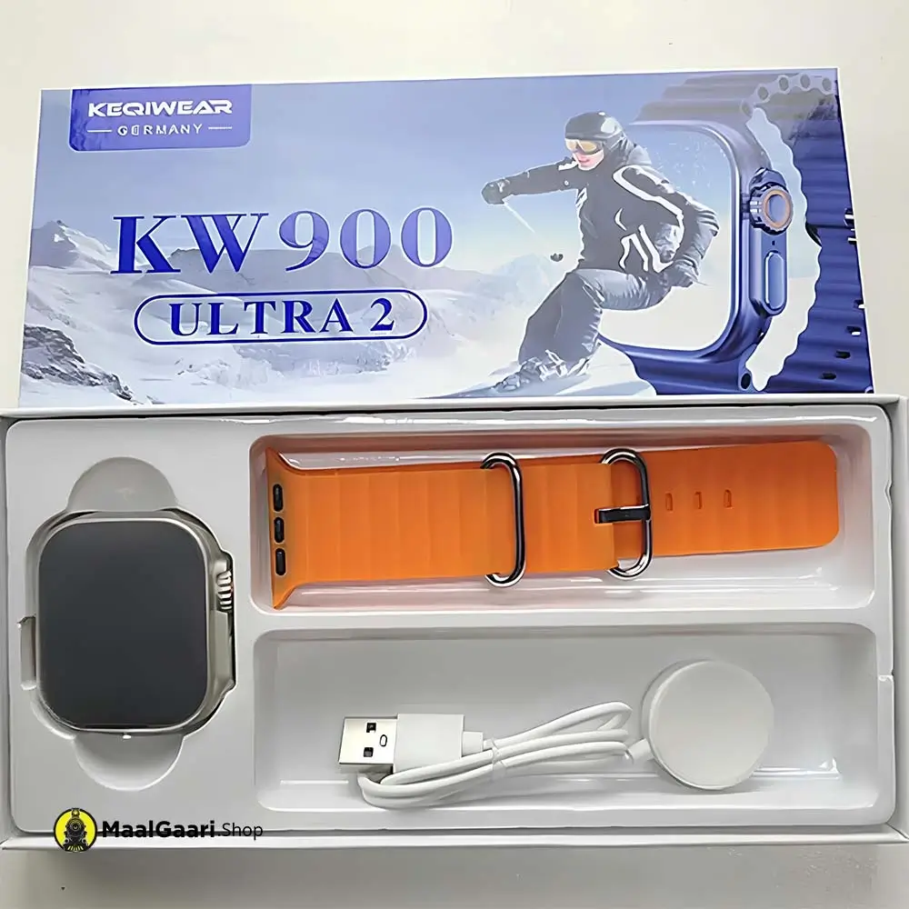 High Quality Packing Kw900 Ultra Watch Wireless Charging, Bluetooth Watch, Series 9 Watch - MaalGaari.Shop