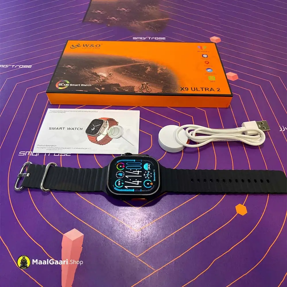 What's Inside Box X9 Ultra 2 Smart Watch - MaalGaari.Shop