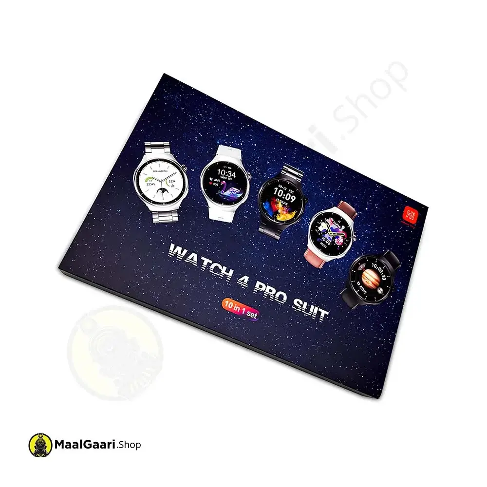 High Quality Packing Watch 4 Pro Suit Smart Watch Round Dial 10 In 1 - MaalGaari.Shop