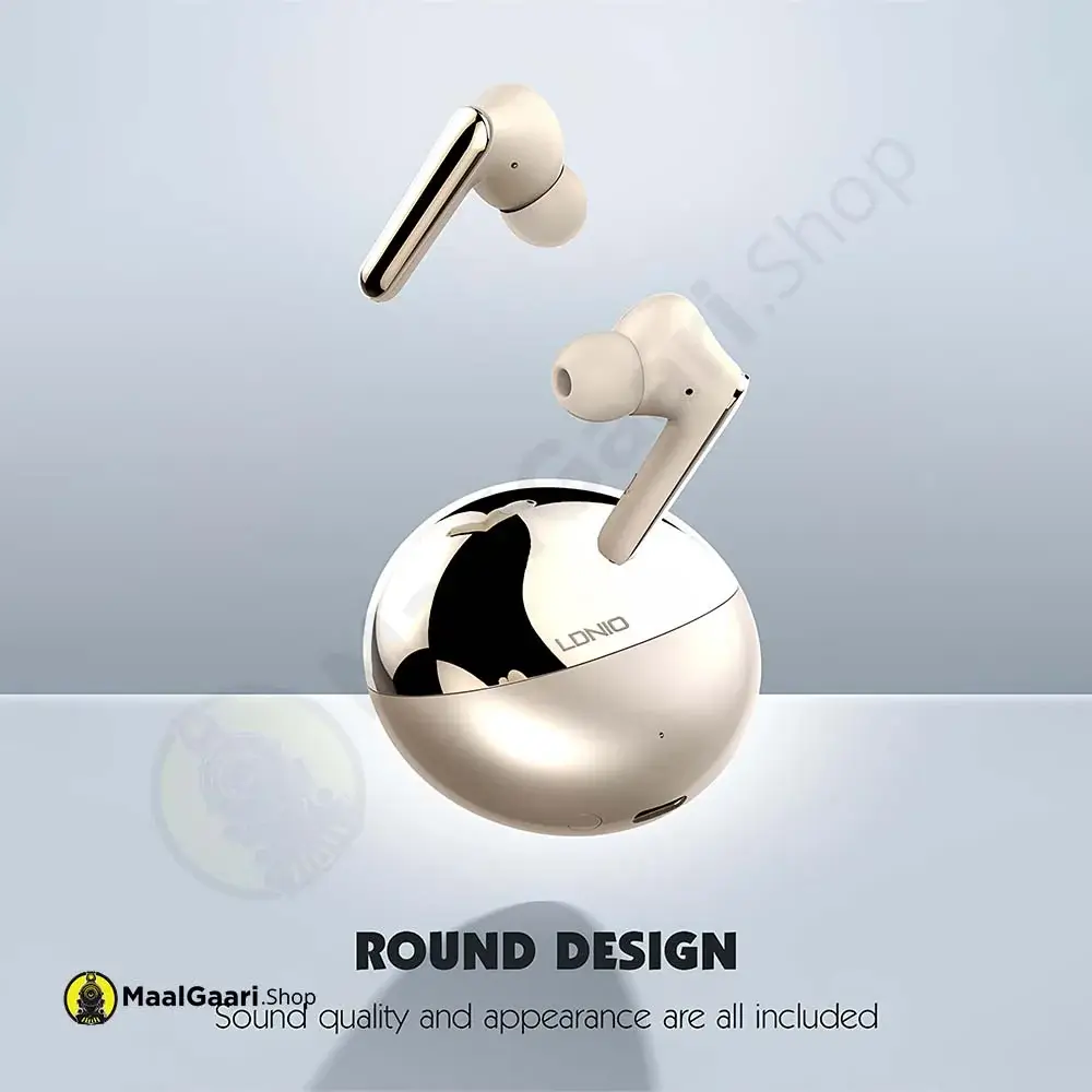 Round Design Ldnio T01 True Wireless Earbuds - Maalgaari.shop