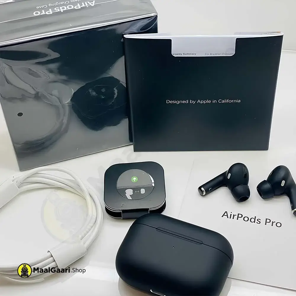 What's Inside Box Apple Airpods Pro 2 Black - Maalgaari.shop