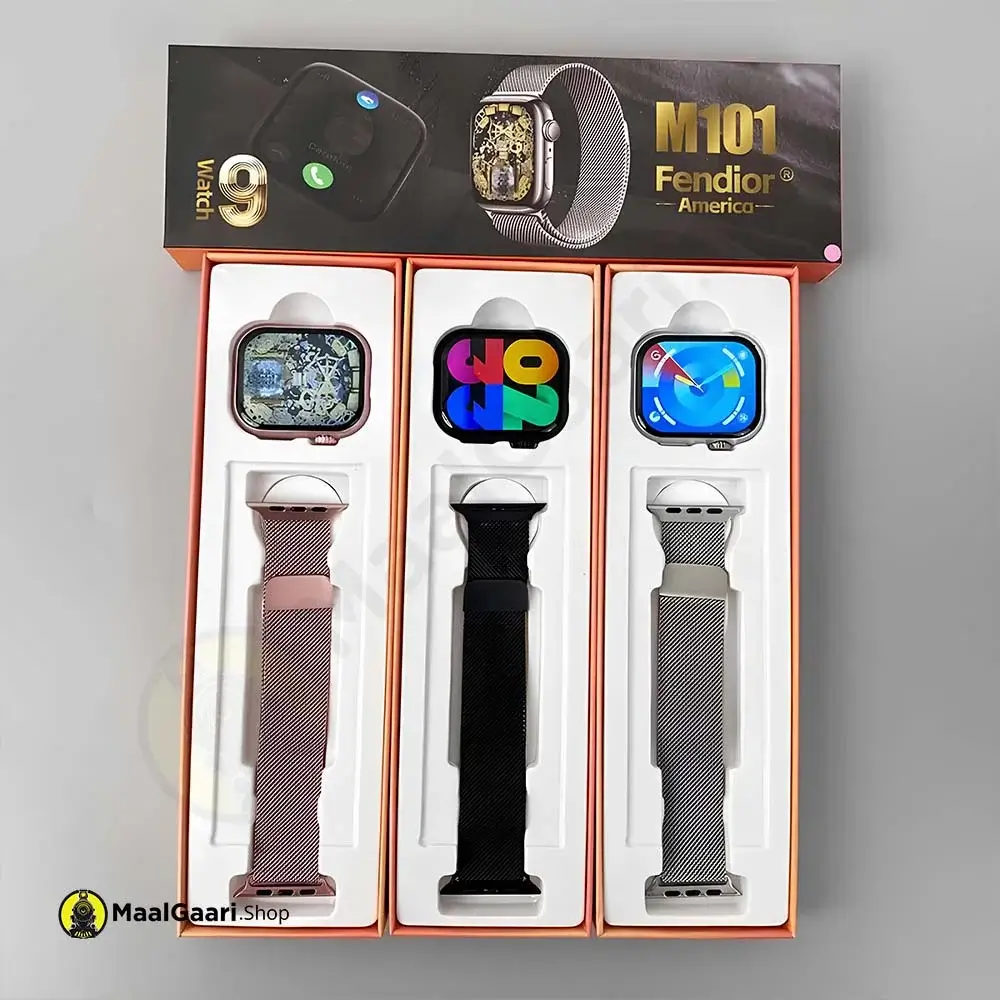 What's Inside Box Fendior M101 Smart Watch - MaalGaari.Shop