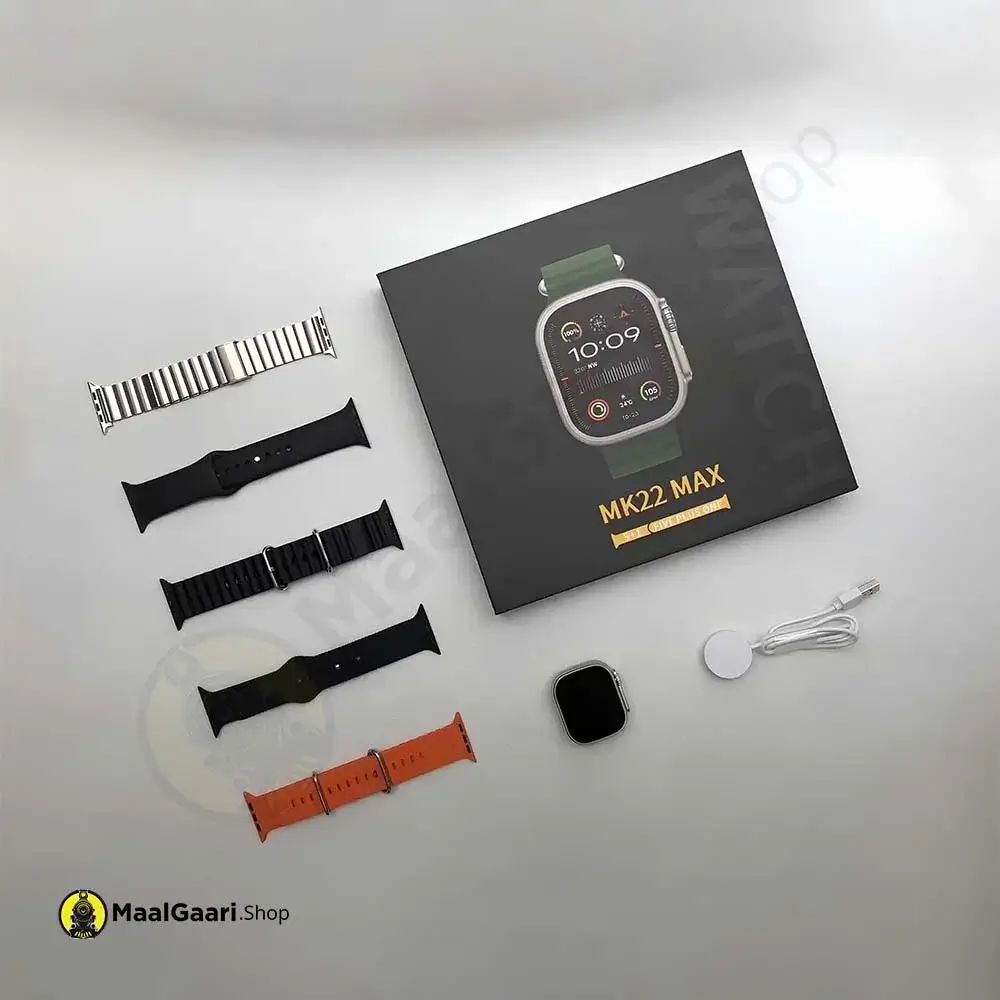 What's Inside Box Mk22 Max Smart Watch - MaalGaari.Shop