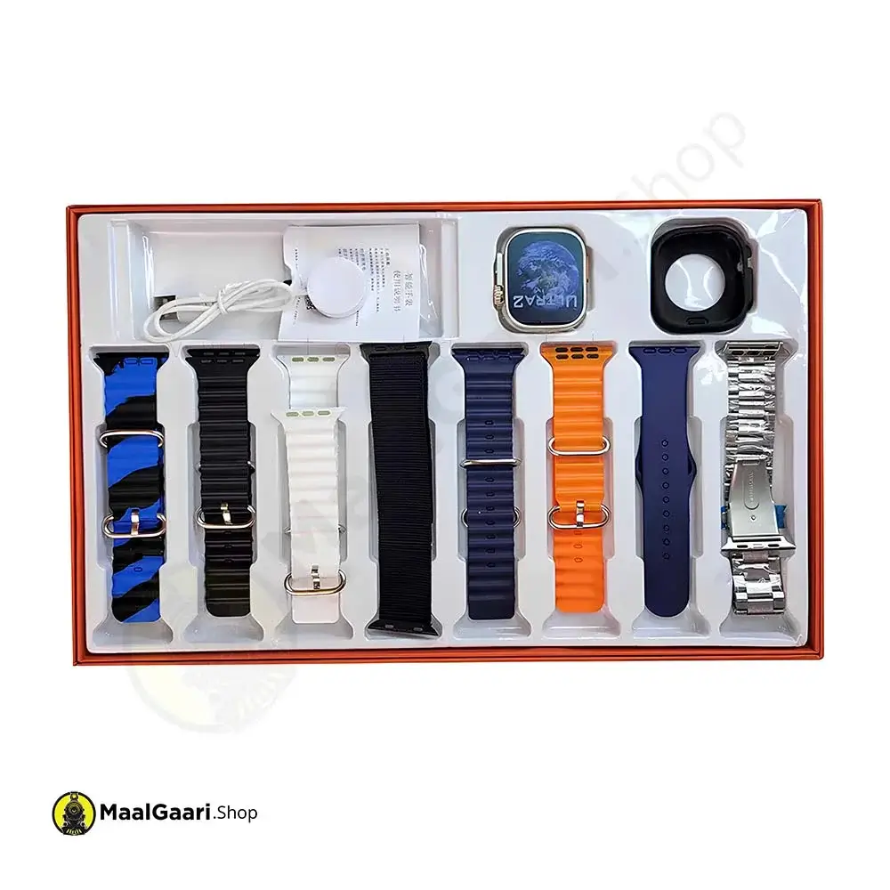 What's Inside Box Y80 Ultra Smart Watch - MaalGaari.Shop
