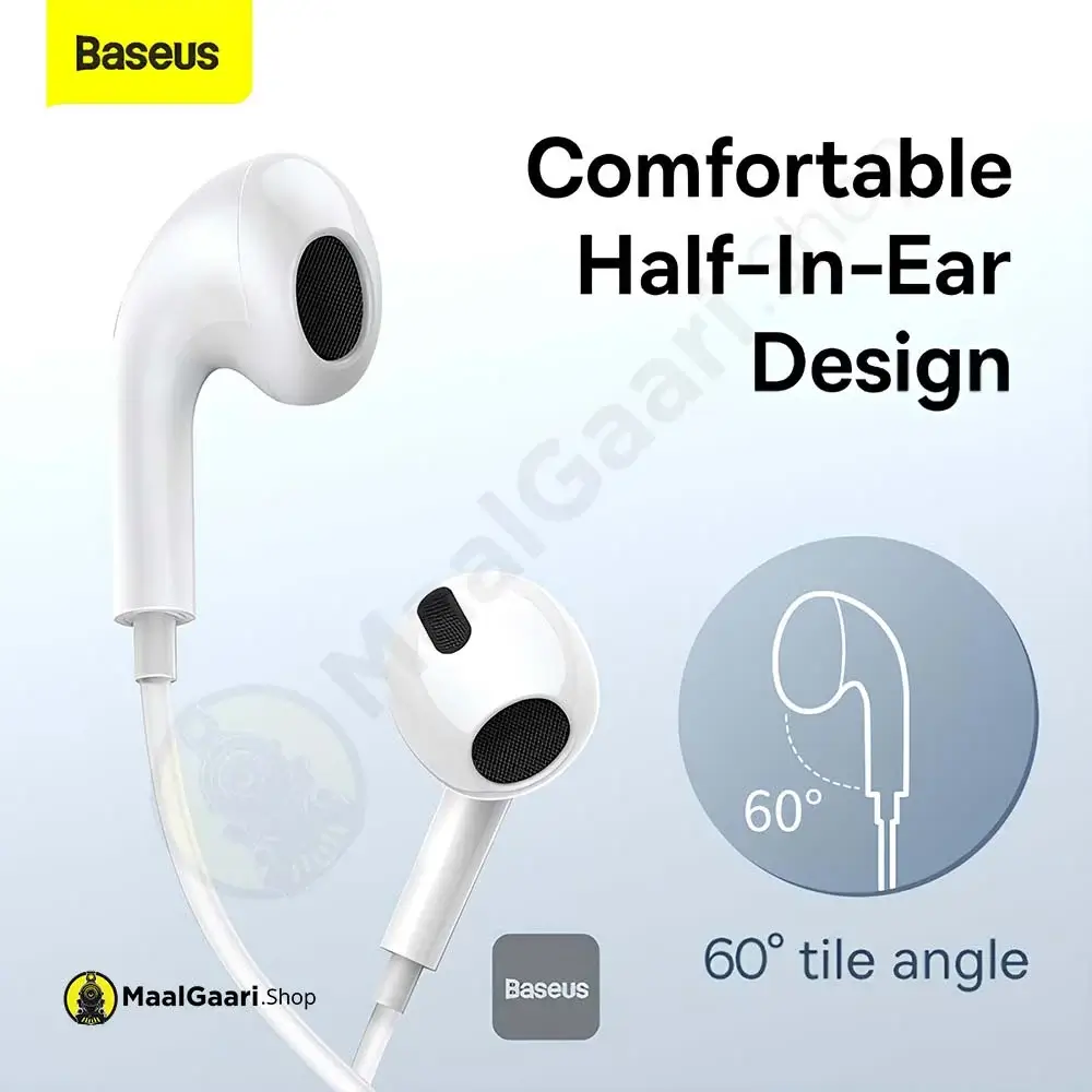 Highly Comfortable Baseus Enock C17 Type C In Ear Wired Earphones - Maalgaari.shop