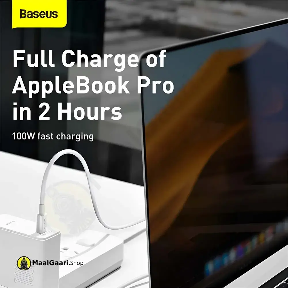 Laptop Can Also Be Charged Baseus Superior Series Type C To Type C 100w Charging Cable - MaalGaari.Shop