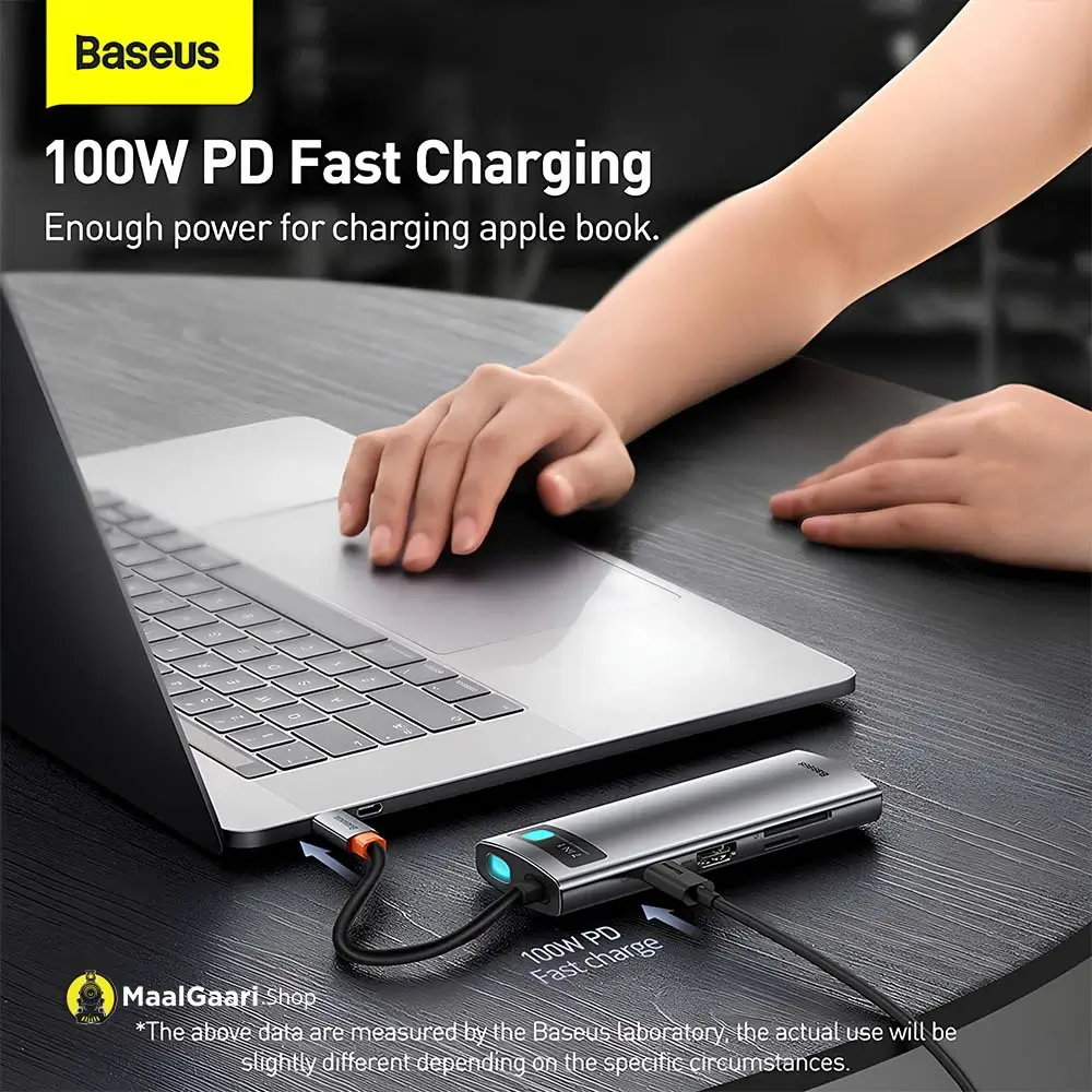 100W Fast Charging Baseus 7 In 1 Type C Hub - Maalgaari.shop