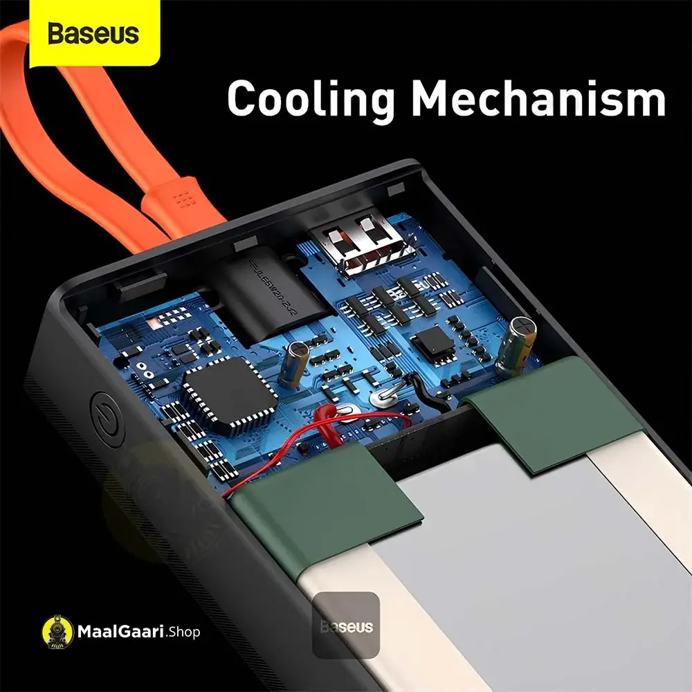 Cooling Mechanism Baseus Elf Power Bank 65 Watts 20000Mah - Maalgaari.shop