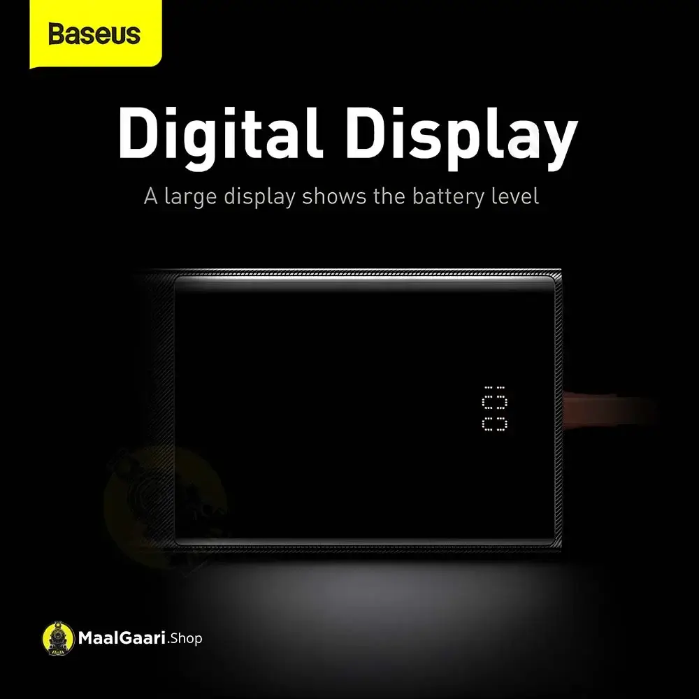 Digital Display Baseus Elf Power Bank 65 Watts 20000Mah - Maalgaari.shop
