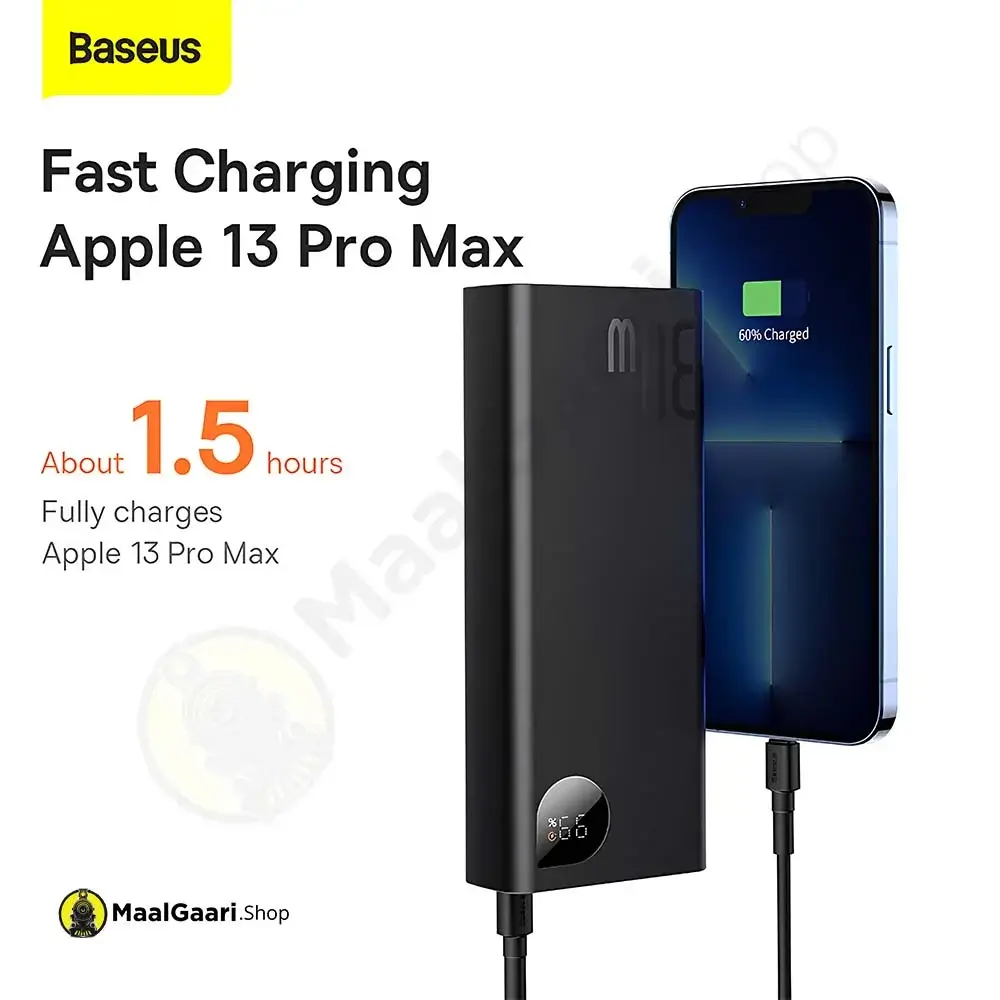 Fast Iphone Charging Baseus Adaman Metal 20000Mah Power Bank 30 Watts - Maalgaari.shop