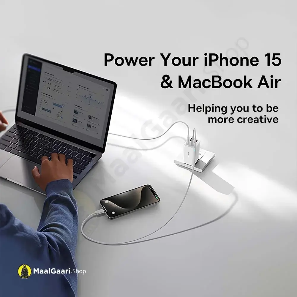 Highly Compatible With Apple Devices Baseus Gan6 Pro Fast Charger 2c+2u 65w - MaalGaari.Shop