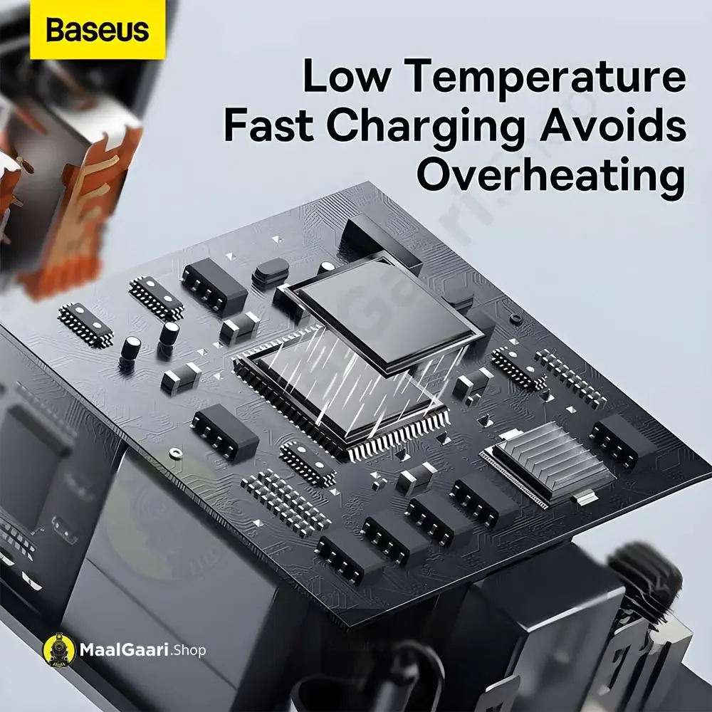 Overheating Protection Baseus Compact Quick Charger 2u+c 30w - MaalGaari.Shop