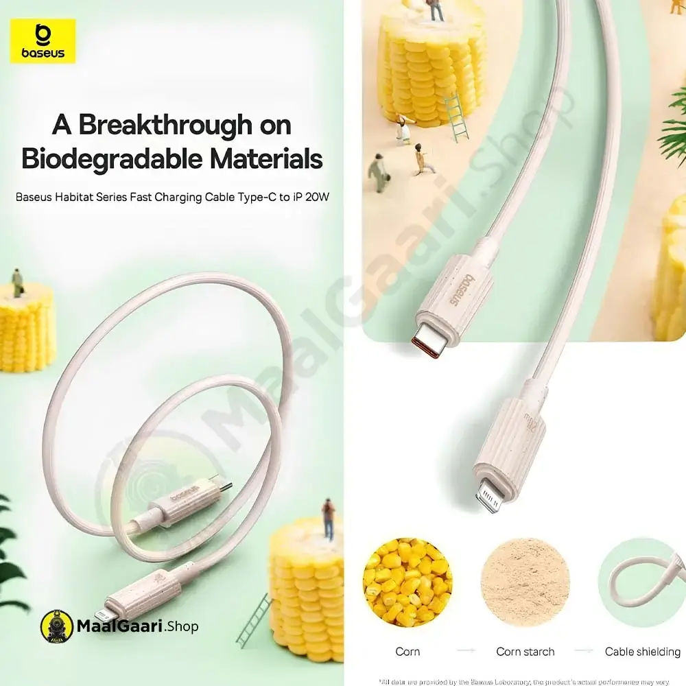 A Breakthrough Biodegradable Material Baseus Habitat Series Type C To Ip 20 Cable Green - Maalgaari.shop