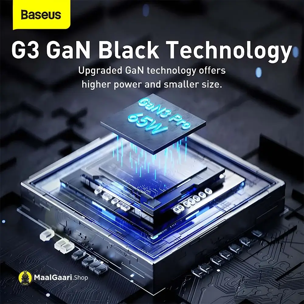 Build With Advanced Technology Baseus Gan3 Pro Desktop 2C+2U 65W Fast Charger - Maalgaari.shop