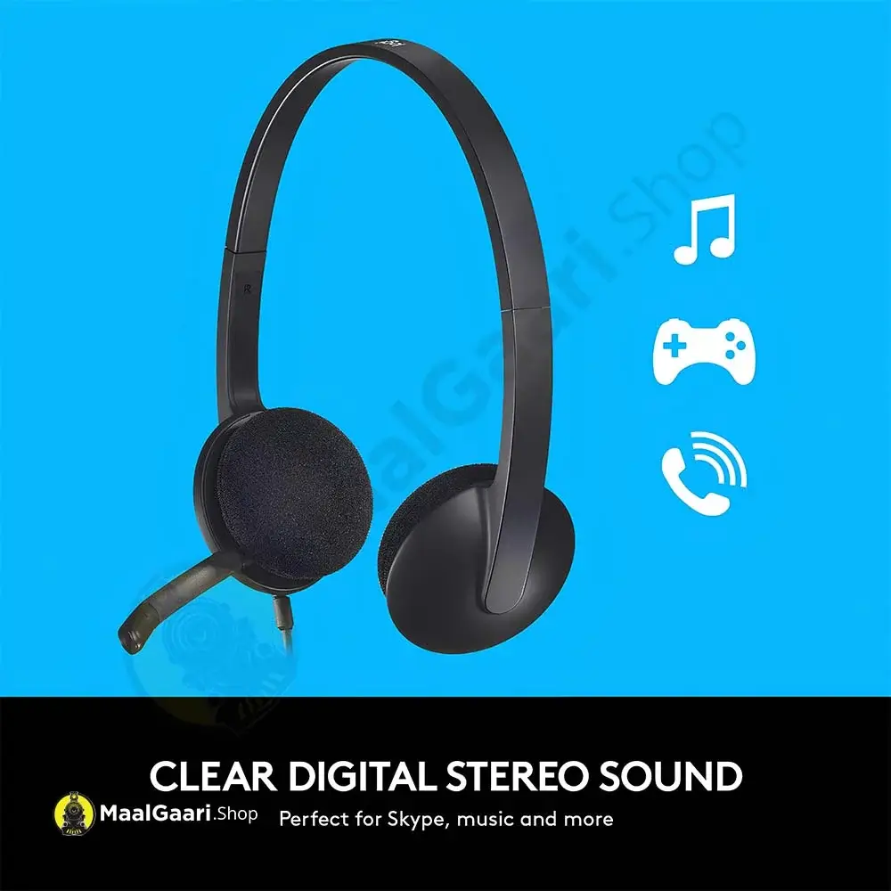 Digital Stereo Sound H340 Logitech Headphone - Maalgaari.shop