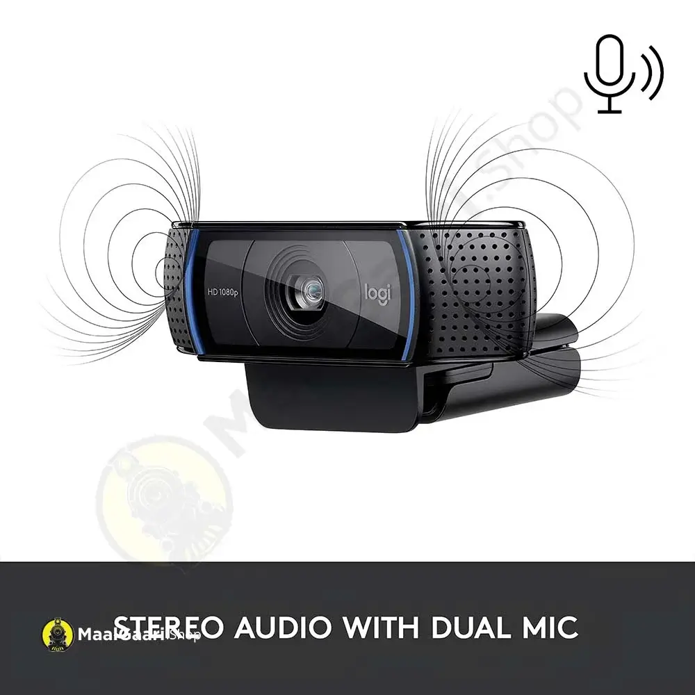 Dual Mic Stereo Logitech Webcame 1080P - Maalgaari.shop