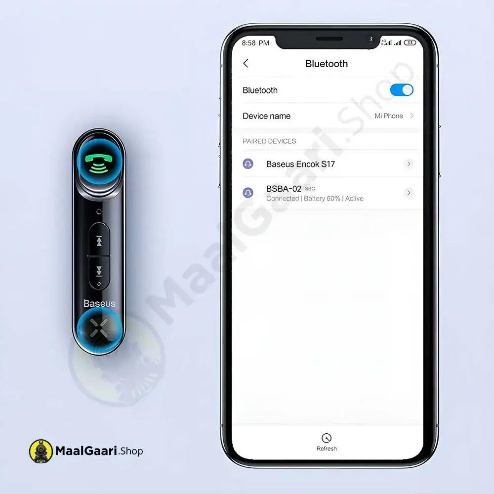 Easy To Connect Baseus Bsba 02 Aux Wireless Audio Receiver - Maalgaari.shop