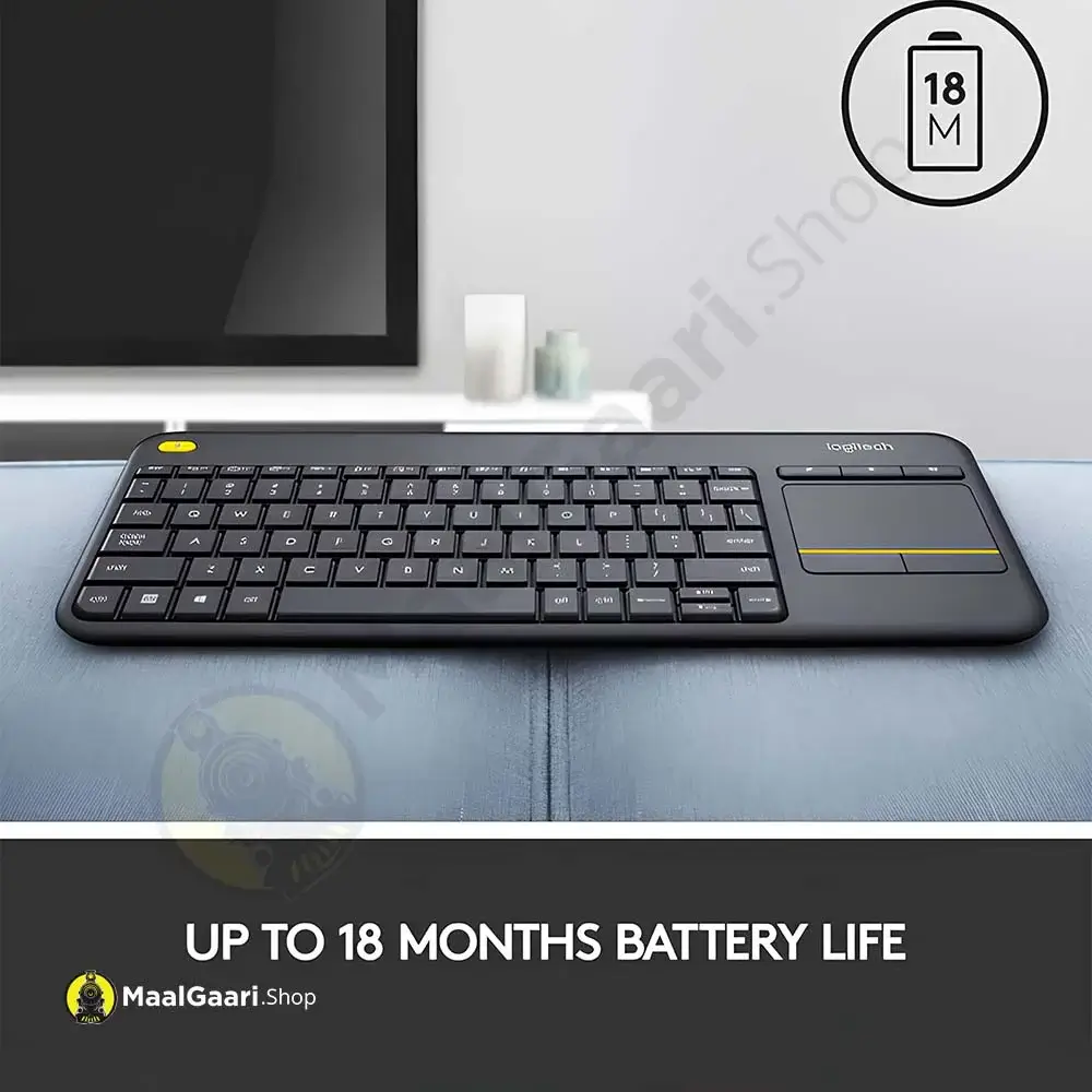 Extended Battery Life Logitech K400 Plus Wireless Touch Keyboard - Maalgaari.shop