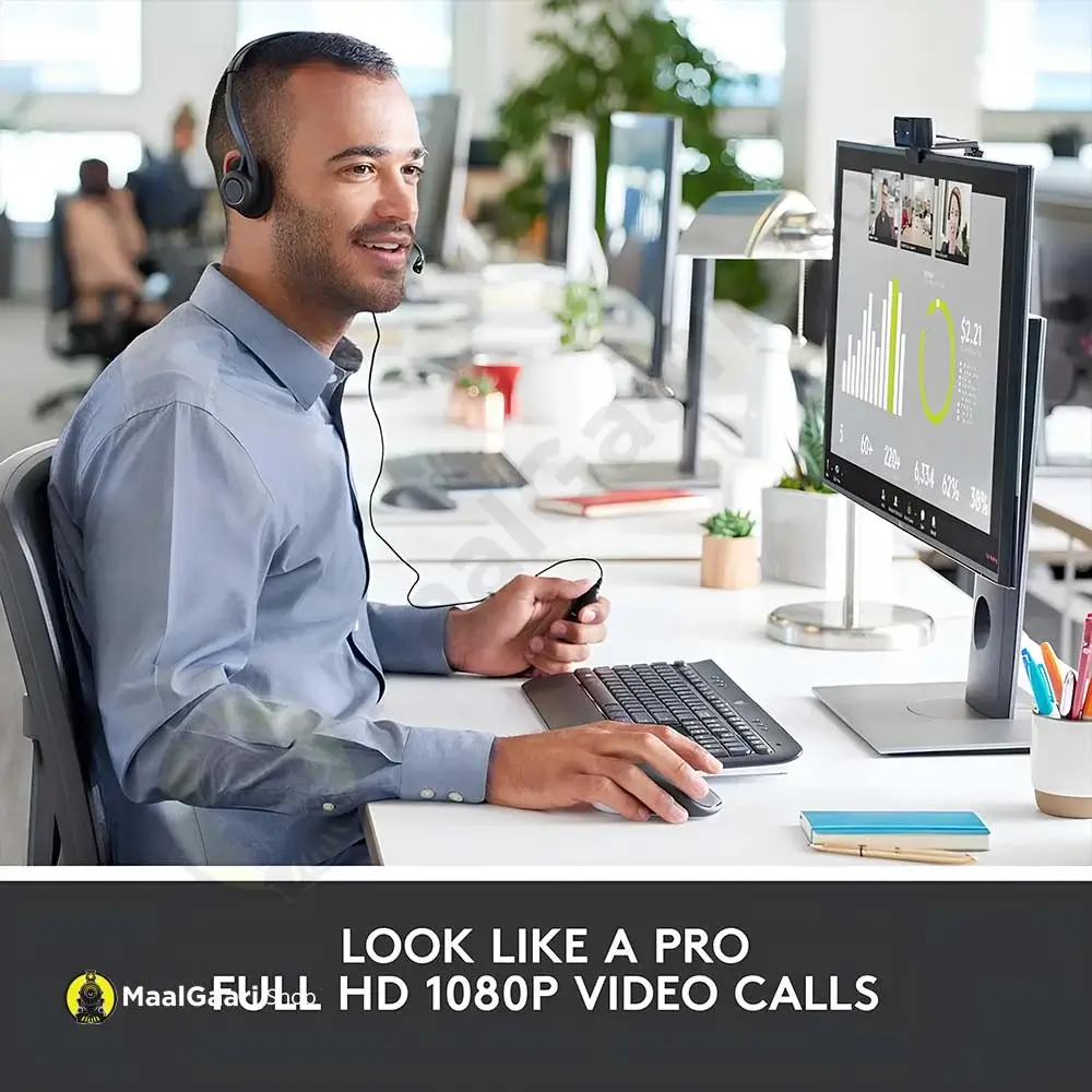 Full Hd Recording Logitech Webcame 1080P - Maalgaari.shop