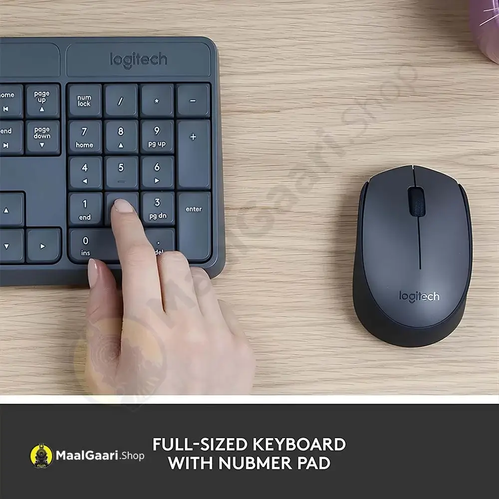 Full Size Keyboard With Number Pad Logitech Mk235 Wireless Keyboard - Maalgaari.shop