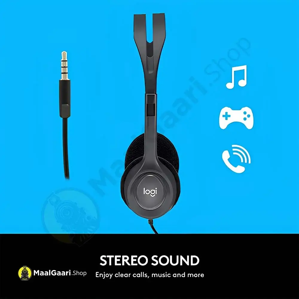 Stereo Sound Logitech Single Pin Headphone - Maalgaari.shop