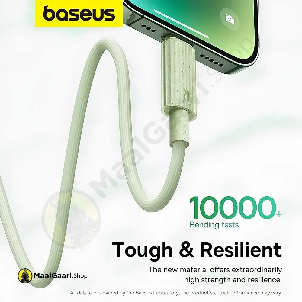 Tough And Resilient Baseus Habitat Series Type C To Ip 20 Cable Green - Maalgaari.shop