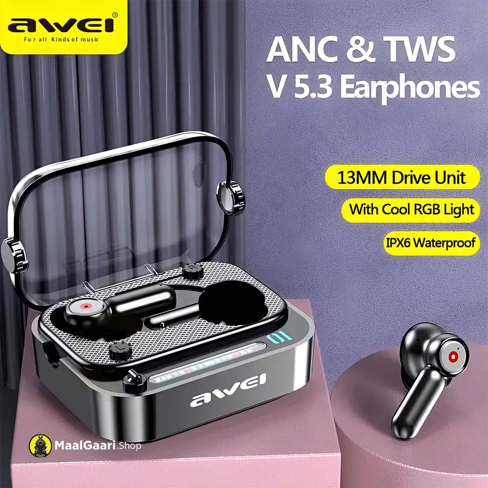 Active Noise Cancellation Awei T58 Anc Buds - Maalgaari.shop