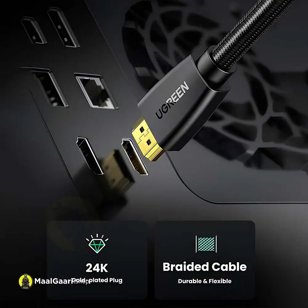 Braided Cable Ugreen Hdmi 4K Male To Male Cable - Maalgaari.shop