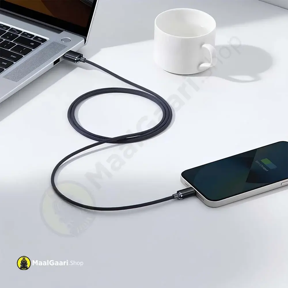 Charge Through Laptop Baseus Crystal Shine Series Fast Charging Data Cable Usb Type A To Lightning - MaalGaari.Shop