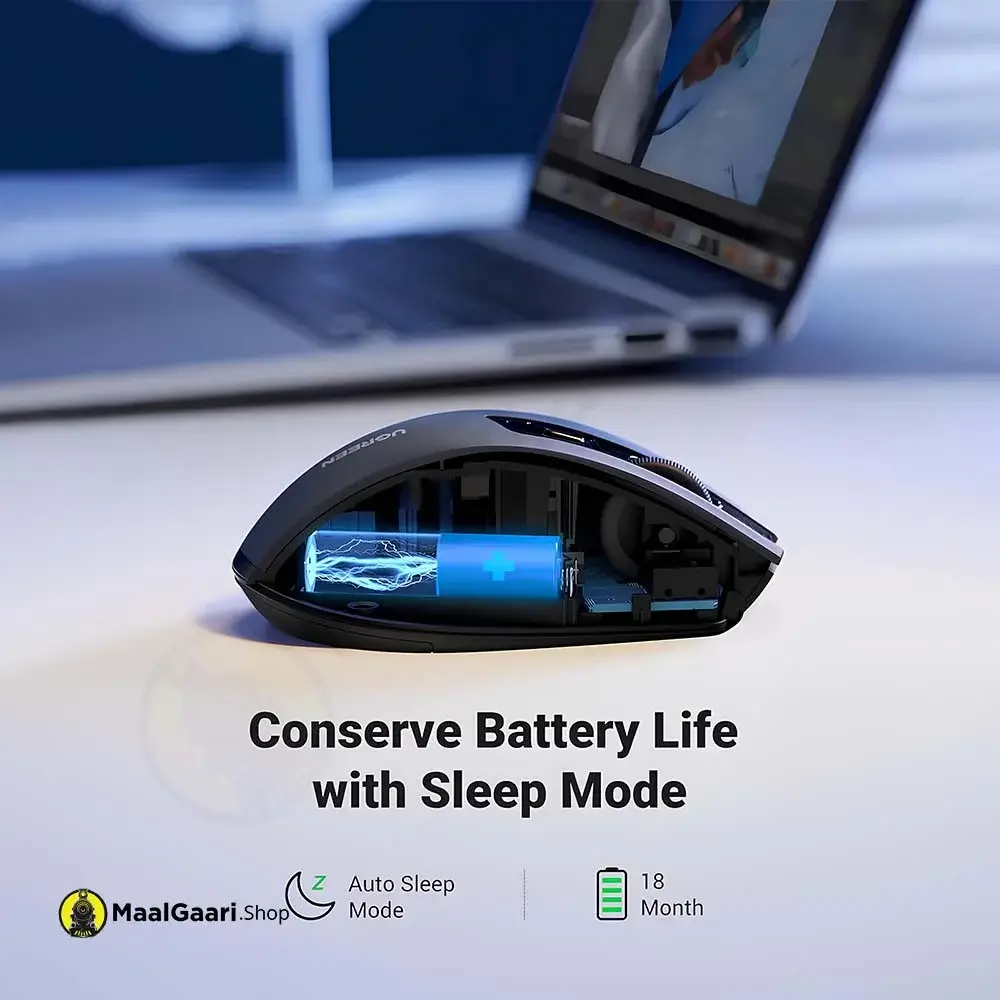 Conserve Battery Life With Sleep Mode Ugreen Wireless Mouse 15063 - Maalgaari.shop