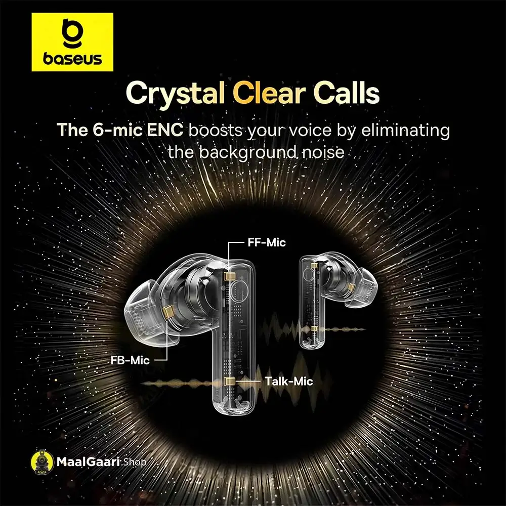 Crystal Clear Calls Baseus Bowie 35 Anc Earbuds - Maalgaari.shop