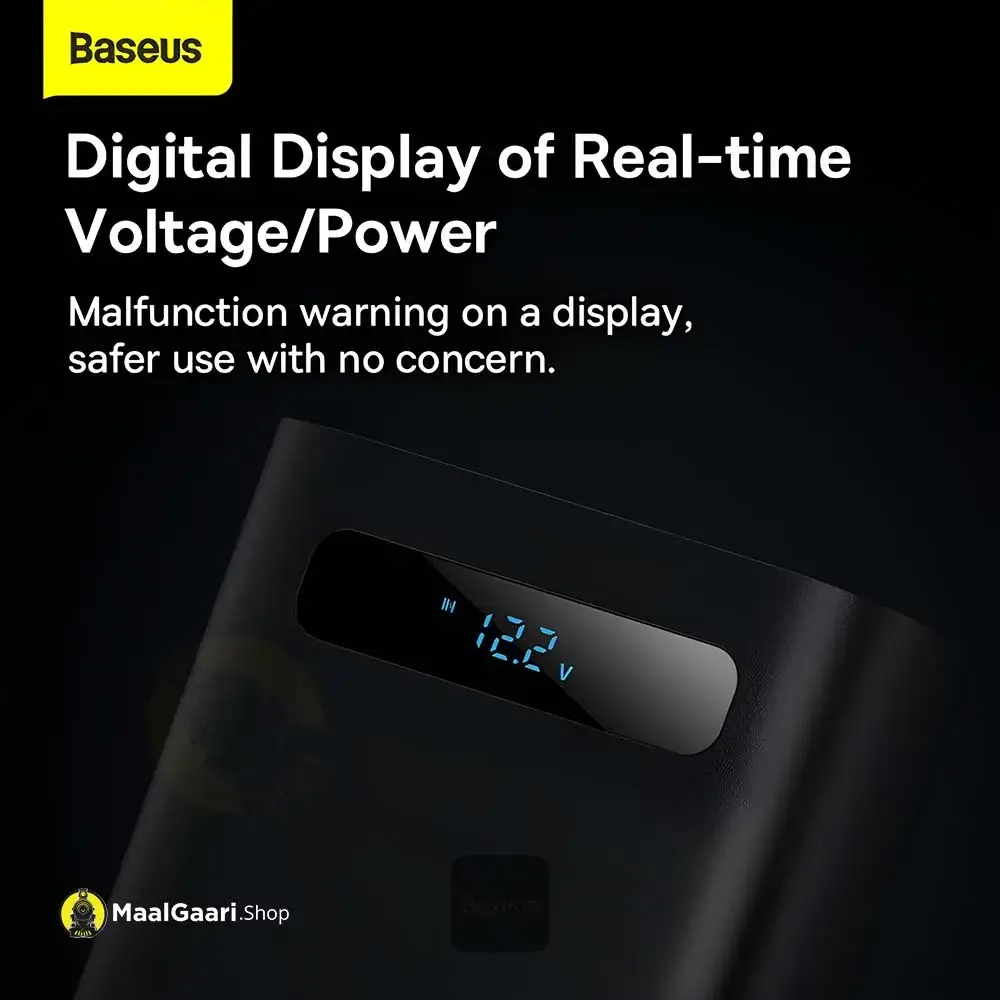 Digital Display Of Real Time Voltage And Power Baseus Igbt Power Inverter 300 Watts 200Volts Cn And Eu - Maalgaari.shop