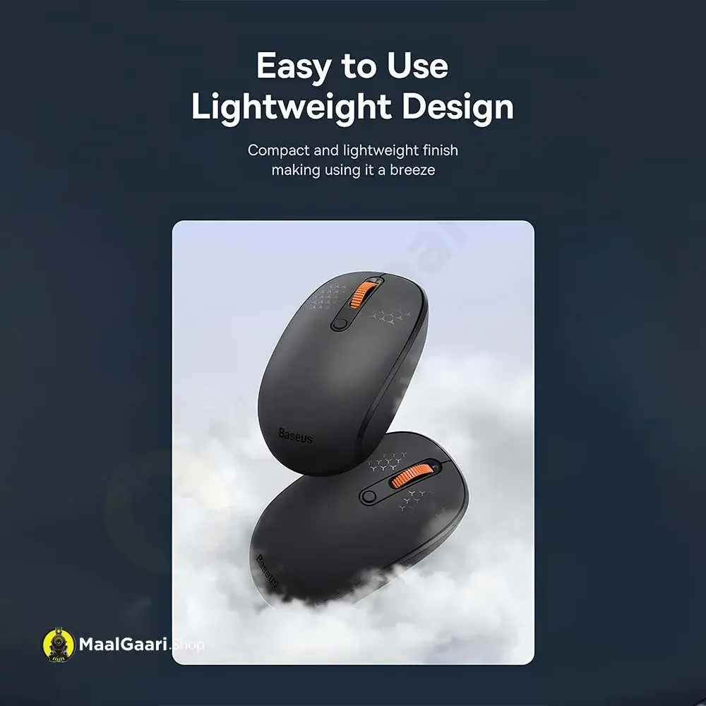 Easy To Use And Lightweight Baseus F01A Wireless Mouse Frosted Gray - Maalgaari.shop