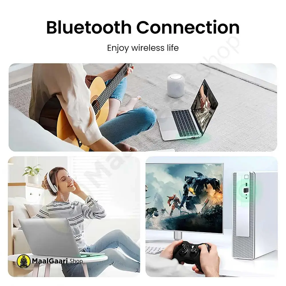 Enjoy Bluetooth Connection Ugreen Bluetooth 5.3 Usb Adapter 90225 - MaalGaari.Shop