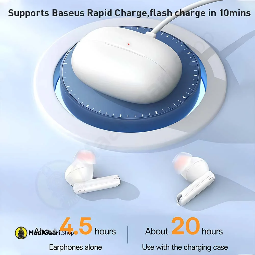 Extended Battery Life Baseus Bowie M1 Wireless Earbuds - MaalGaari.Shop