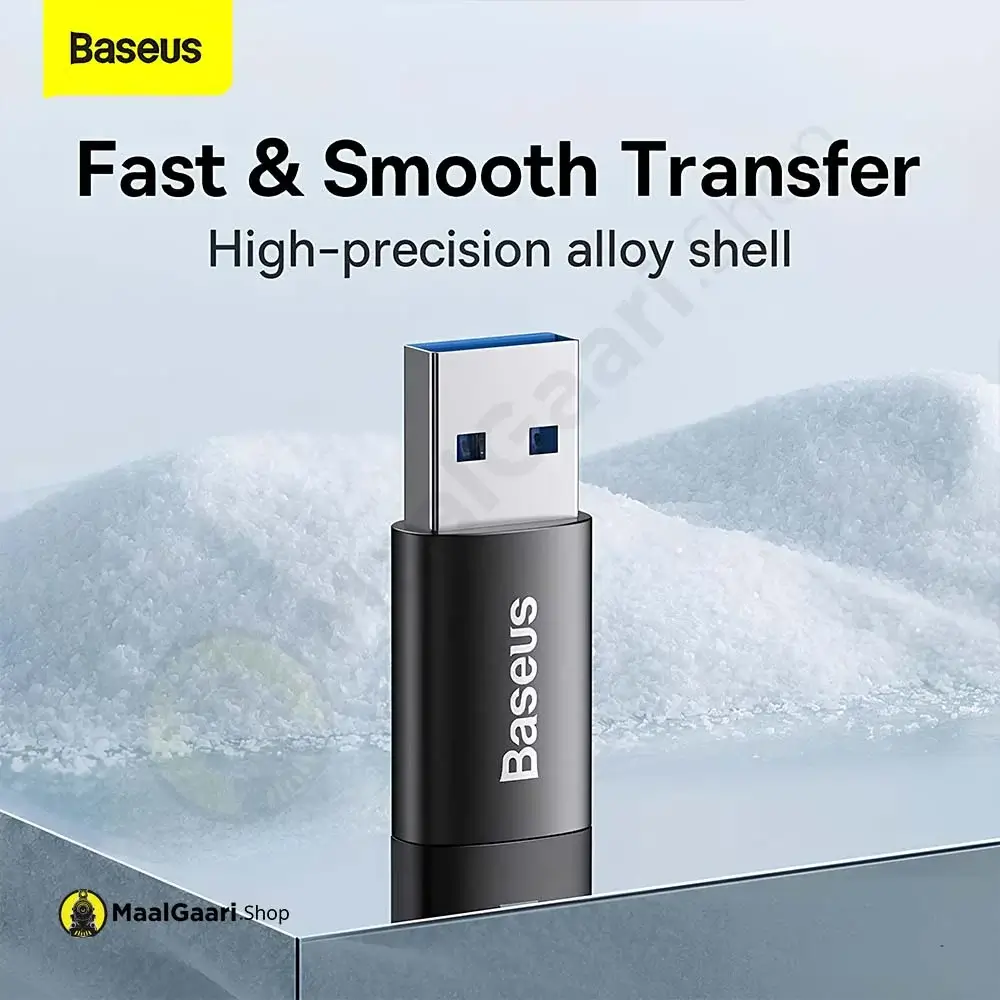 Fast And Smooth Transfer Baseus Ingenuity Series Mini Otg Adaptor Usb 3.1 To Type C Black - Maalgaari.shop