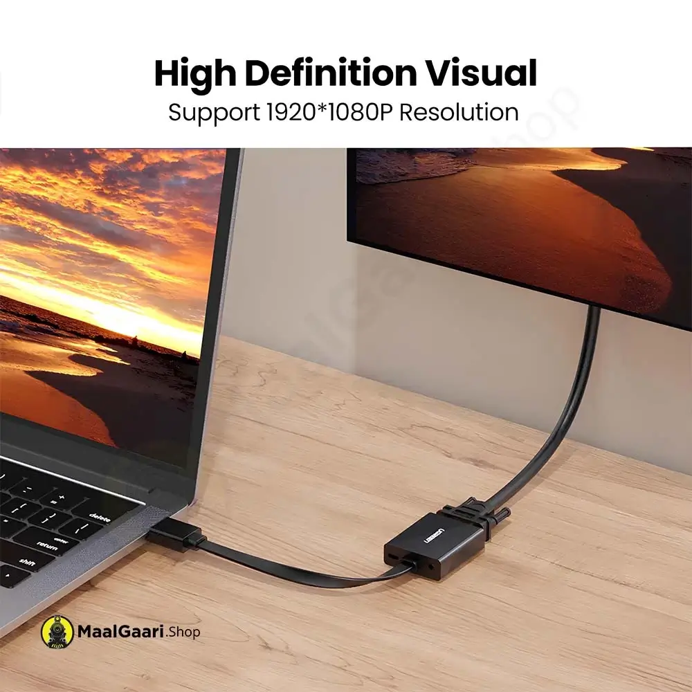 High Definition Visual Ugreen Hdmi To Vga Adapter 90813 - Maalgaari.shop